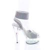 Pleaser - DELIGHT691HTRS Ankle strap sandal - Silver coloured Product image